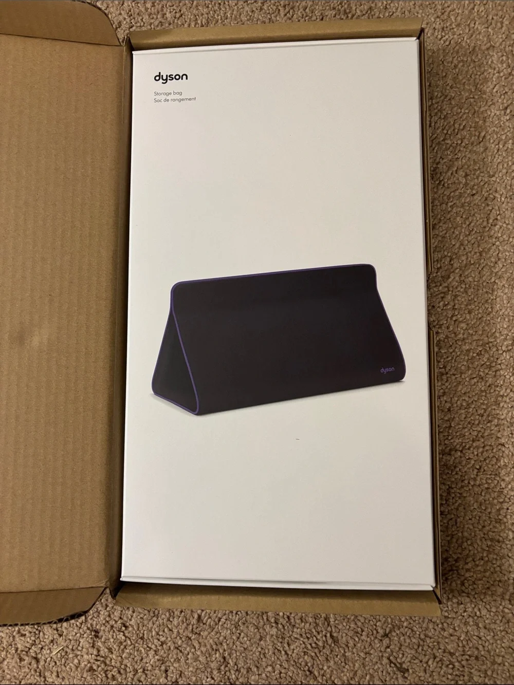 Dyson Storage Bag Black with Purple Trim